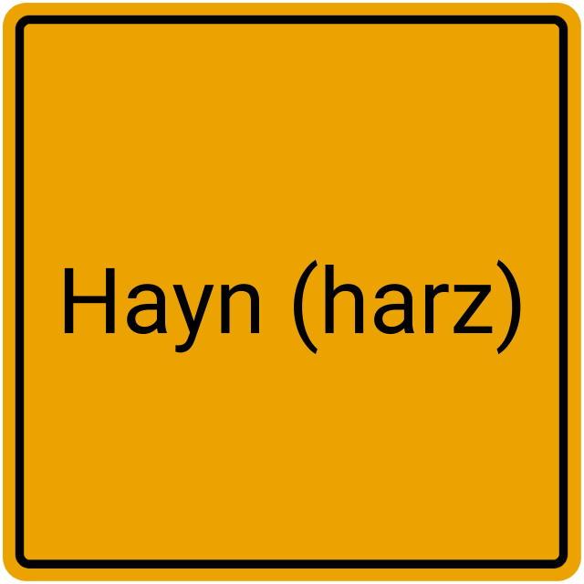 Meldebestätigung Hayn (Harz)